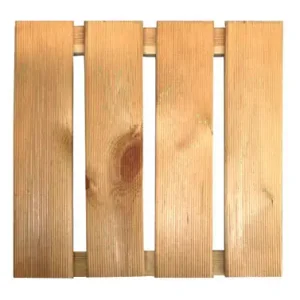 Oferta Limitada TARIMA MADERA NATURAL 50X50 CM 28MM