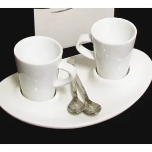 TAZA CAFE DUO C/PLAT.+2CUCHAR. MIT-2903 Pedido Al Por Mayor