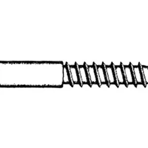 TIRAFONDO CABEZA HEXAGONAL ZINCADO (3 UN) 6X40MM DIN-571 Garantía De Devolución De Dinero