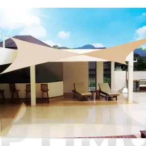 TOLDO VELA SOMBREO \\'IMPERMEABLE\\' CUADRADO 3 M BEIGE 260GR Devolución Gratuita
