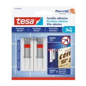 Oferta Limitada TORNILLO ADHESIVO SMS AJUSTABLE REMOVIBLE AZULEJOS 3,0 KG BLISTER 2 TORNILLOS 3 TIRAS