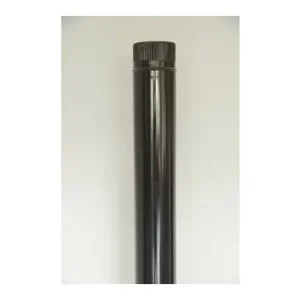TUBO LISO VITRIFICADO NEGRO CHIMENEA Ø120 X 1MT Comprar En Línea