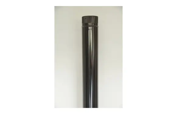 TUBO LISO VITRIFICADO NEGRO CHIMENEA Ø120 X 1MT Comprar En Línea