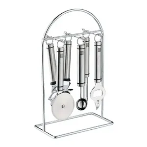 Venta Final UTENSILIOS COCINA 5 PIEZAS 18/10 ELITE + SOPORTE