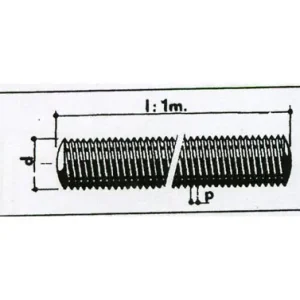 Ocasión Especial VARILLA ROSCADA LATON M 14