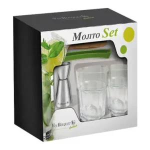 VASOS+MORTERO+EXPRIMIDOR+ MEDIDOR SET Promoción