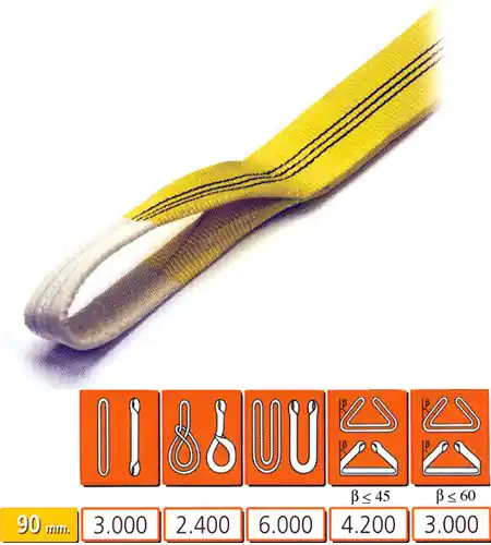 Artesanal ESLINGA PES DB 90MM 3T