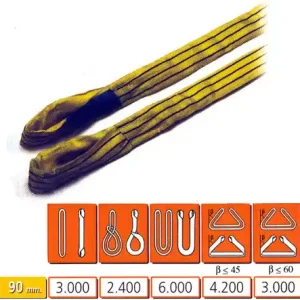 ESLINGA TUBULAR 90MM 3T CON GAZAS Última Oportunidad