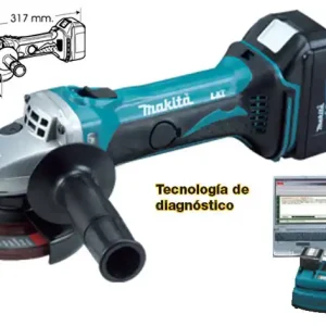 MINI AMOLADORA ANGULAR BATERIA MAKITA DGA452RME Más Vendido