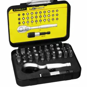 JUEGO STANLEY DE PUNTAS Y CARRACA REF. 1-13-904 Oferta Especial