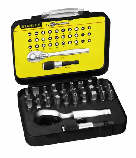 JUEGO STANLEY DE PUNTAS Y CARRACA REF. 1-13-904 Oferta Especial