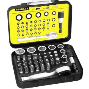 Precio Bajo KIT 39 PIEZAS CON CARRACA Y LLAVES 1-13-906 STANLEY
