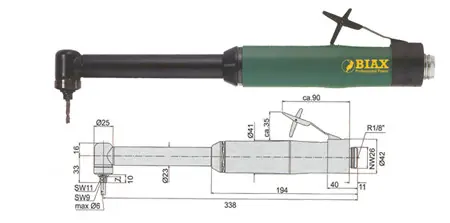 TALADRO NEUMATICO BWH 6-25/2 K90 Ordena Ya