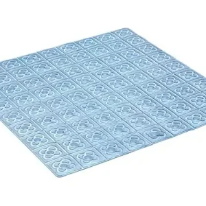 ALFOMBRA BAÑO ANTIDESLIZANTE CON VENTOSAS BCN54X54 AGUA Precio Económico