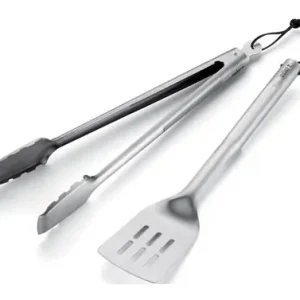 Precio Económico ACCESORIOS BARBACOA INOX PINZA+ESPATULA