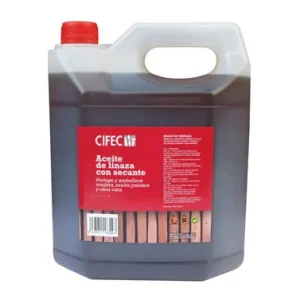 Oferta Limitada ACEITE LINAZA CON SECANTE CIFEC5 LITROS