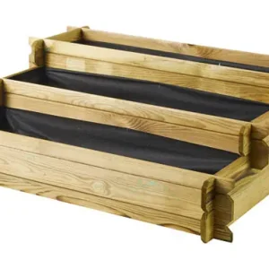 Nuevo Modelo HUERTO URBANO MADERA ESCALERA ANGELIC100 X 80 X H 36 CM