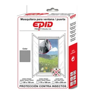 MOSQUITERA VENTANA CON VELCRO130 X 150 CM NEGRA Mejor Calidad