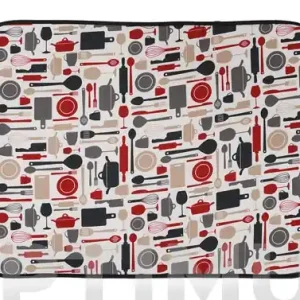 Premium TAPETE ESCURRIDOR MICROFIBRA XLGATCHES COCINA NEGRO 45 X 60 CM