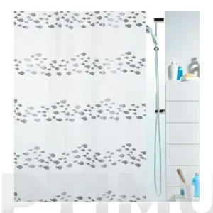 Económico CORTINA BAÑO PEVA 180X200SHORE SILVER