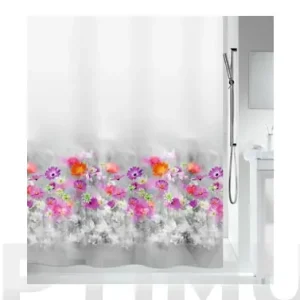 Mejor Precio CORTINA BAÑO POLIESTER 180X200ABELLA GREY PINK