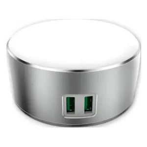 CARGADOR 2USB CON 3 NIVELES DE LUZ Garantía De Devolución De Dinero