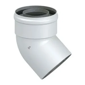 CODO COAXIAL DE EVAPORACION CALDERAS ESTANCASØ60/100 45 M-H Máxima Calidad