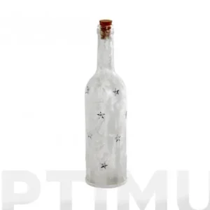 BOTELLA LED DECORACION ESTRELLA30X7.5CM Mayoreo