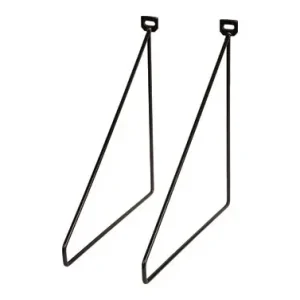 Súper Precio ESCUADRA METAL THIN 2 UDSNEGRO 24 X 26,5 CM