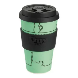 TAZA BAMBOO CON TAPA 400 MLSKY GATO Certificado