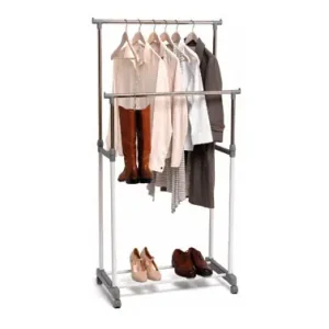 PERCHERO DOBLE CON RUEDAS75 X 42 X 98-165 CM Tendencia