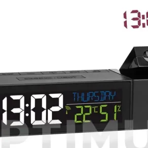 Envío Gratis RELOJ PROYECTOR CON TERMÓMETRONEGRO