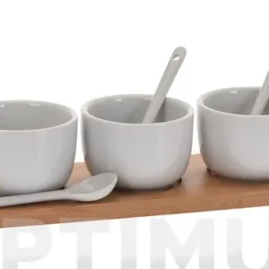 Bestseller SALSERAS SET APERITIVO BASE MADERASET 7 PIEZAS