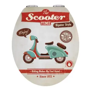 Profesional TAPA WC VINTAGE SCOOTER38,8X44,5CM