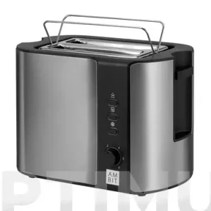 TOSTADOR DOS RANURAS CORTAS INOX 800 W Precio De Oferta