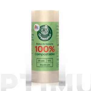 BOLSA BASURA COMPOSTABLE 10 L (25 UDS)44X44 CM G-60 De Moda