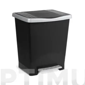 CUBO CON PEDAL MILENIUM 23LNEGRO-33X28X39CM Marca Reconocida