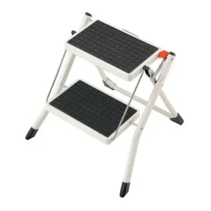 A Buen Precio TABURETE PLEGABLE ACEROMINISGA BLANCO