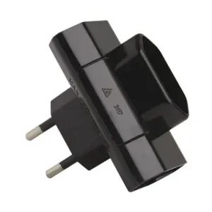 ADAPTADOR 3 TOMAS 10ANEGRO 250V Premium