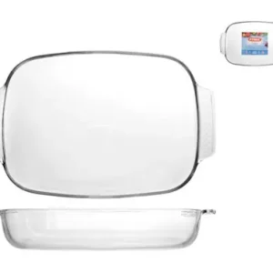 BANDEJA VIDRIO HORNO RECTANGULAR PYREX38 X 25 CM Lujoso