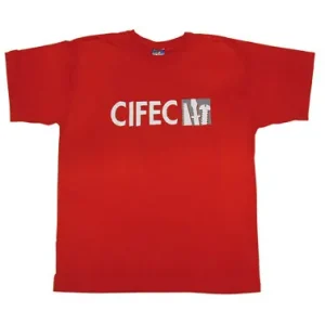 Últimas Unidades CAMISETA ROJO CIFEC MANGA CORTA 180 GRT L
