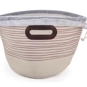 BOLSA PLEGABLE ORDENACIONØ25 CM RAYAS BURDEOS Alta Calidad