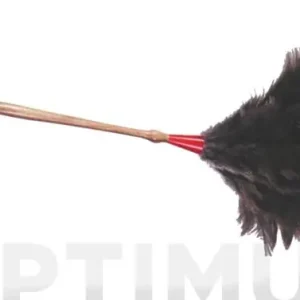 Premium PLUMERO AVESTRUZ MANGO MADERA TORNEADON 4
