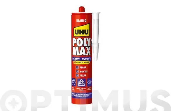ADHESIVO MONTAJE Y SELLADOR POLY MAX425GR HIGH TACK EXPRESS BLANCO Pedido Al Por Mayor