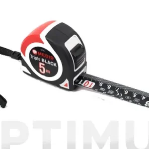 FLEXOMETRO TRIPLE BLACK 5 M X 25 MMFONDO NEGRO IMPRESO EN BLANCO Mejor Precio