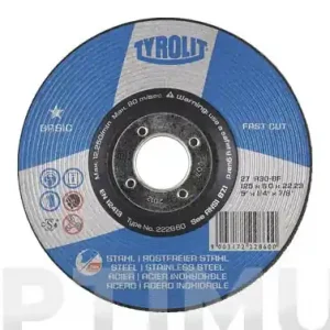 Certificado DISCO DESBASTE ACERO/INOX BASIC125 X 6 X 22