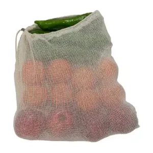 Barato BOLSA MALLA REUTILIZABLE PARA VEGETALESALGODON - SET 6 UDS
