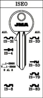 De Moda LLAVE ACEROIS-8D
