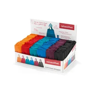 BOLSA COMPRA MINI MAXI PLEGABLE DISPLAY LISO - SURTIDO Precio De Fábrica