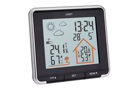 ESTACION METEO DIGITAL NEGRO SENSOR DE TEMPERATURA Novedad